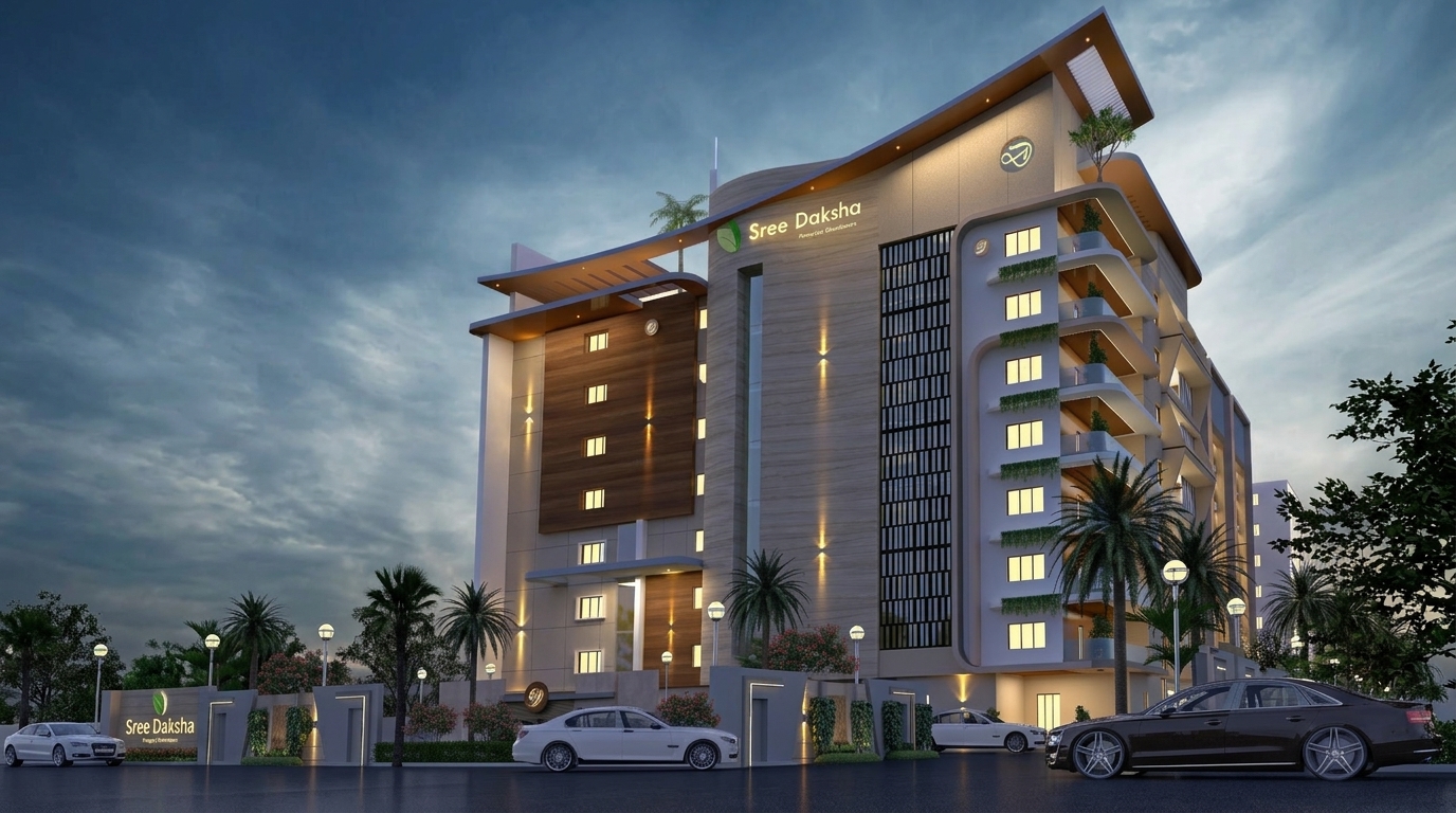 Sree Daksha Beatriz apartments architectural elevation design