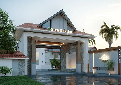 Dagny villa design elevation view 4