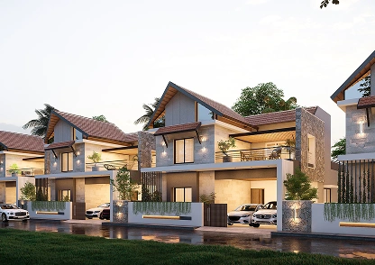 Dagny villa design elevation view 4
