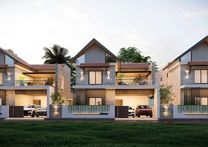 Dagny villa design elevation view 4