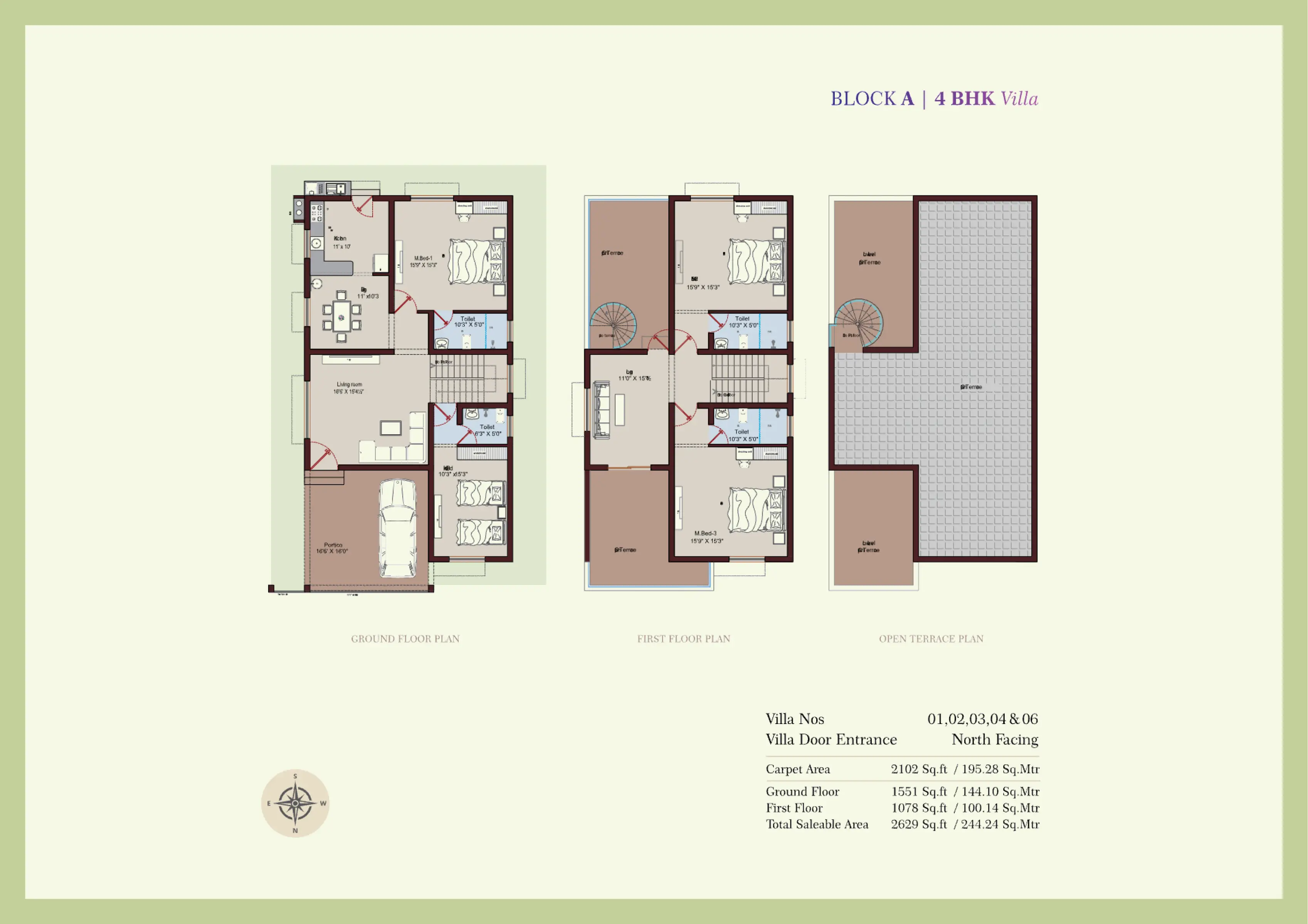 Leia Villas floor plan 1