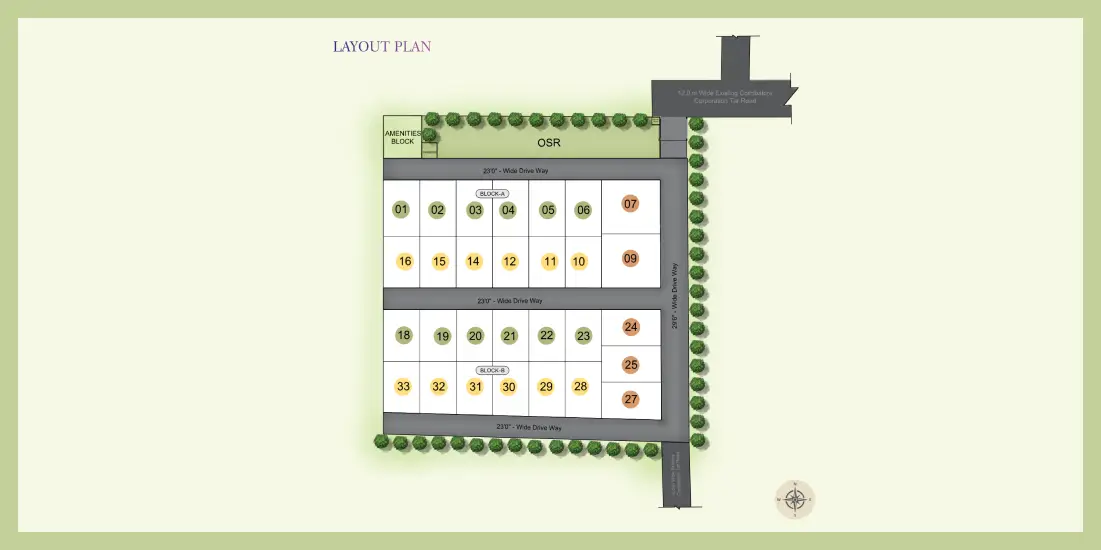 Leia Villas site plan